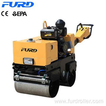 Dual drum mini manual vibratory roller compactor